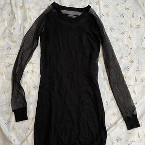 Never worn allsaints dress with mesh detailing. Black size is 4, small.